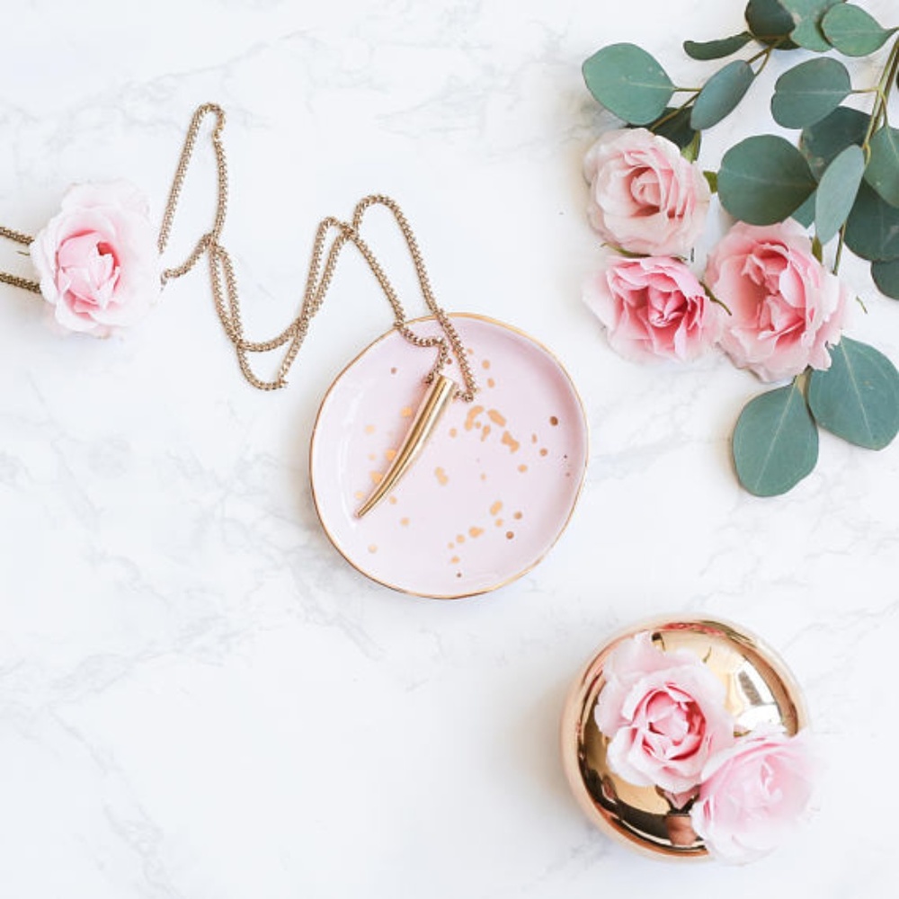 Pink Jewelry Dish